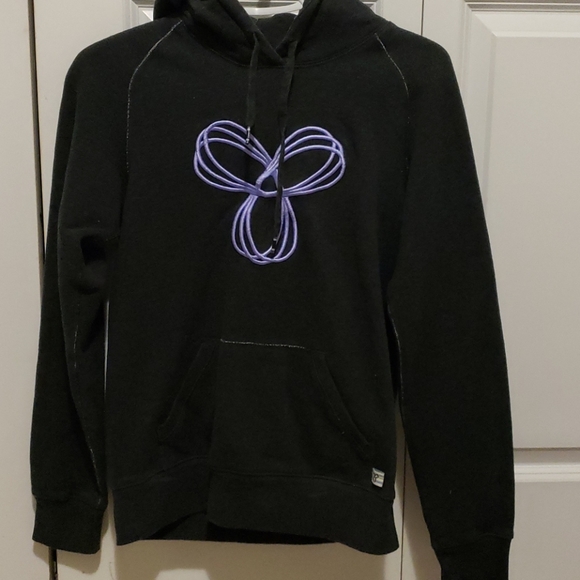 TNA gray pullover hoodie with purple logo - Picture 1 of 5